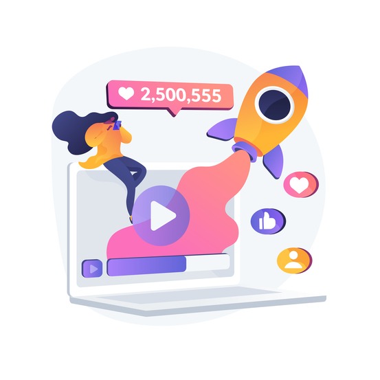 Viral content abstract concept vector illustration.