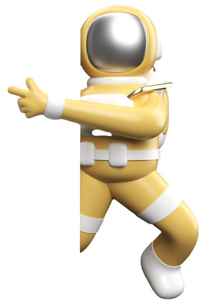 Astronaut Pointing Left