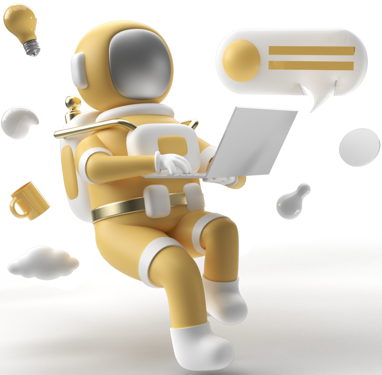 Astronaut Sitting Typing Ideas